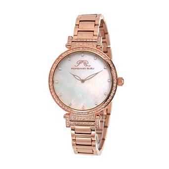 Porsamo Bleu Women's Mother-of-Pearl Dial Stainless Steel Rose Gold Tone Bracelet Watch