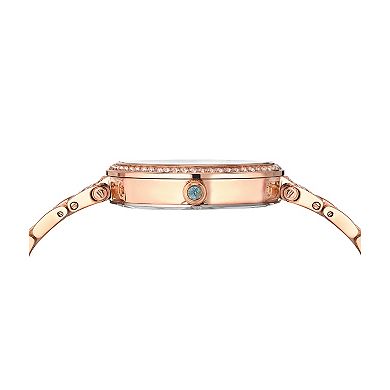 Porsamo Bleu Women's Mother-of-Pearl Dial Stainless Steel Rose Gold Tone Bracelet Watch