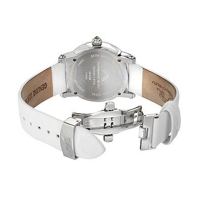 Porsamo Bleu Women's Satin Covered Genuine Leather Watch