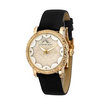Porsamo Bleu Women's Satin Covered Genuine Leather Watch