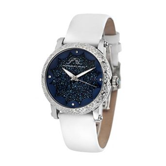 Porsamo Bleu Women's Satin Covered Genuine Leather Watch