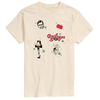 Big & Tall A Christmas Story Icon Collage Graphic Tee