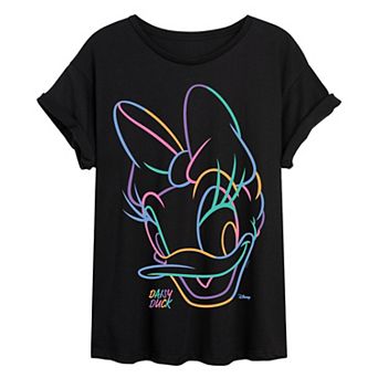 Juniors' Disney's Daisy Duck Oversized Tee