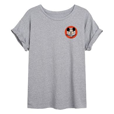 Juniors' Disney's Mickey Mouse Club Member Oversized Tee