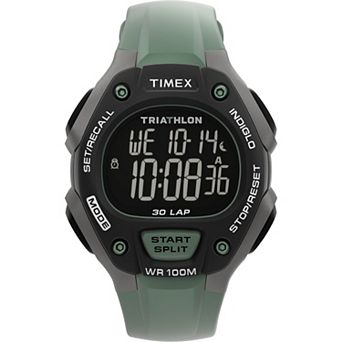 Timex® Triathlon Classic 30 Lap Resin Strap Digital Watch - TW5M67700