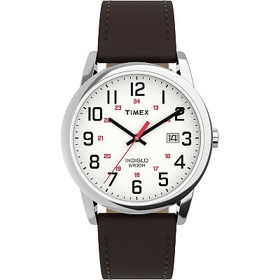 Easy Reader Analog Quartz Watch with Leather Strap Easy Reader 35mm Leather Strap Watch - T2H291 | Timex US main image 4