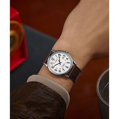 Timex® Men's Easy Reader® Leather Strap Watch - TW2Y12600