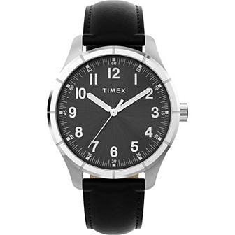 Timex® Men's Leather Strap Watch - TW2Y16100JT