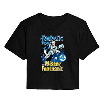 Juniors' Marvel The Fantastic Four: First Steps Mr. Fantastic Cropped Tee