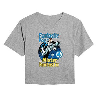 Juniors' Marvel The Fantastic Four: First Steps Mr. Fantastic Cropped Tee