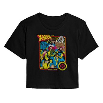 Juniors' Marvel X-Men Mutant & Proud Cropped Tee