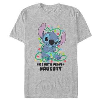 Men's Disney's Stitch Nice Until Proven Naughty Graphic Tee