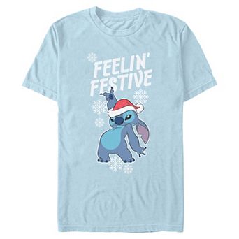 Men's Disney's Stitch Feelin' Festive Graphic Tee
