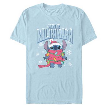 Men's Disney's Stitch Mele Kalikimaka Graphic Tee