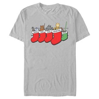 Men's Star Wars Christmas Stockings Graphic Tee