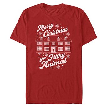 Men's Merry Christmas Ya Filthy Animal Graphic Tee