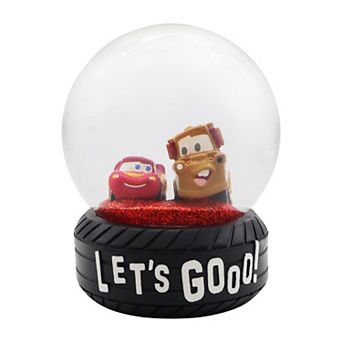 The Big One® Disney / Pixar's Cars Lightning McQueen & Tow Mater Glitter Snow Globe Table Decor