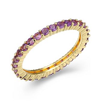 Classic Treasures Sterling Silver Lab-Created Gemstone Ring