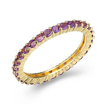 Classic Treasures Sterling Silver Lab-Created Gemstone Ring