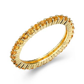 Classic Treasures Sterling Silver Lab-Created Gemstone Ring