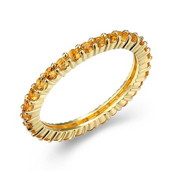 Classic Treasures Sterling Silver Lab-Created Gemstone Ring