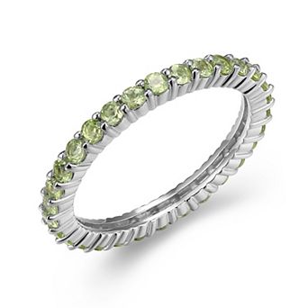 Classic Treasures Sterling Silver Lab-Created Gemstone Ring