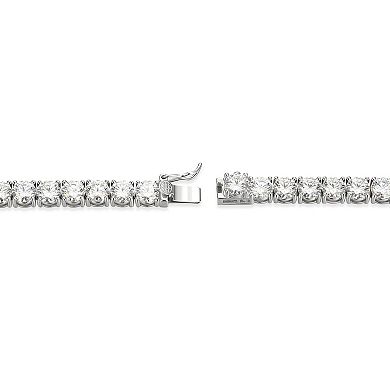 Classic Treasures Sterling Silver Lab-Created Moissanite Bracelet