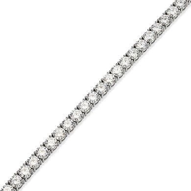 Classic Treasures Sterling Silver Lab-Created Moissanite Bracelet