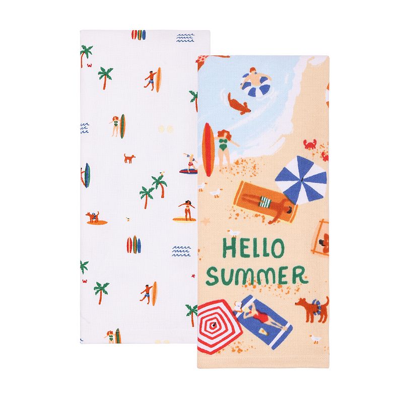 Celebrate Together™ Summer 2-pk. Hello Summer Kitchen Towels, Multi