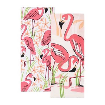 Celebrate Together™ Summer Flamingo Kitchen Towel 2 pk
