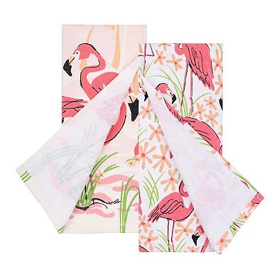Celebrate Together™ Summer Flamingo Kitchen Towel 2-pk.
