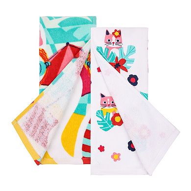 Celebrate Together™ Summer 2-pk. Swim Cat Kitchen Towels