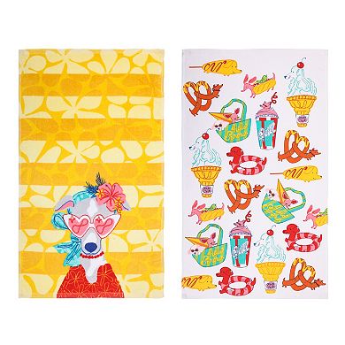 Celebrate Together™ Summer 2-pk. Hibiscus Dog Kitchen Towels
