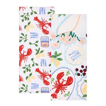 Celebrate Together™ Summer 2 pk Seafood Kitchen Towels