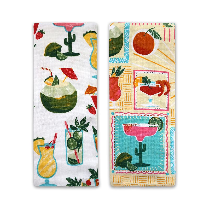 Celebrate Together™ Summer 2-Pack Terry Loop Kitchen Towels, Yellow