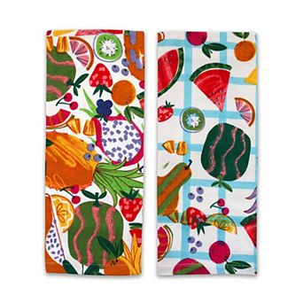 Celebrate Together™ Summer 2-Pack Fruit Print Terry Loop Kitchen Towels