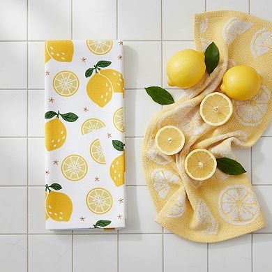 Celebrate Together™ Summer 2-Pack Lemon Terry Loop Kitchen Towels