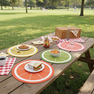 Celebrate Together™ Summer 4-Pack Fruit Slice Embroidered Placemats