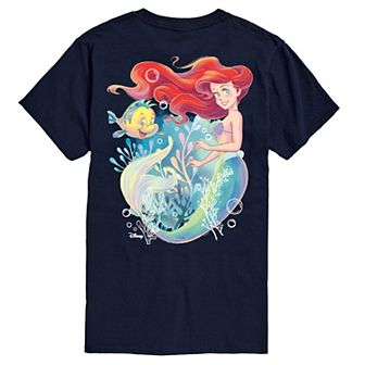 Big & Tall Disney's Ariel & Flounder Graphic Tee