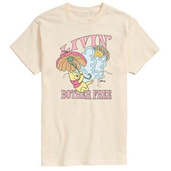 Big & Tall Disney's Winnie The Pooh Livin' Bother Free Graphic Tee