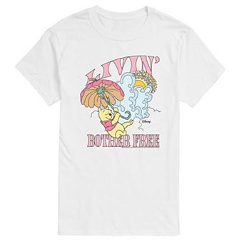 Big & Tall Disney's Winnie The Pooh Livin' Bother Free Graphic Tee