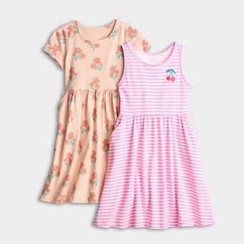Baby & Toddler Girl Jumping Beans® 2 pc Dress & Tank Dress Set