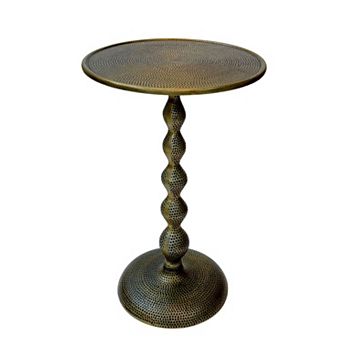 Carolina Chair & Table Hammered Dimple Metal End Table