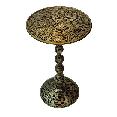 Carolina Chair & Table Hammered Dimple Metal End Table