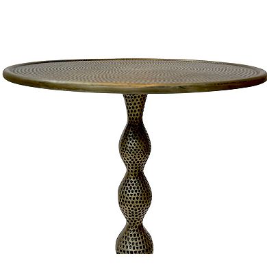 Carolina Chair & Table Hammered Dimple Metal End Table
