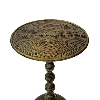 Carolina Chair & Table Hammered Dimple Metal End Table