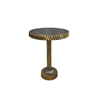 Carolina Chair & Table Textured Base Luxe Pedestal End Table