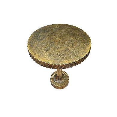 Carolina Chair & Table Textured Base Luxe Pedestal End Table