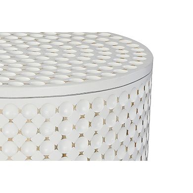 Carolina Chair & Table Dimple Round Wood End Table