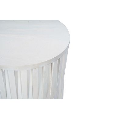 Carolina Chair & Table Round Vertical Slats End Table